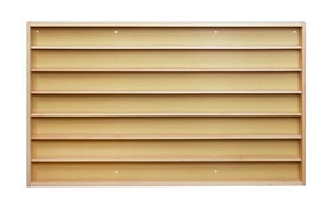 Kibri 12010 - Showcase with Sliding Glass Doors (Natural), Dimensions: L 104 x W 61 x H 7 - Picture 1 of 1