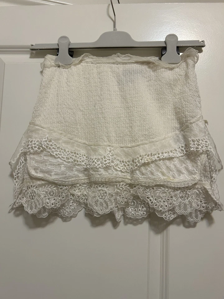 Isabel Marant White Skirt Sz 36 - Image 1 of 4