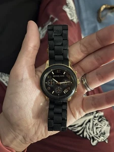 Pre-owned: Michael Kors Ladies Runway Chronograph Watch. Black. MK-5191 - Picture 1 of 7