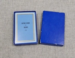 Notre Dame vs Miami Historic TIE 0-0 Orange Bowl 1965 Playing Cards - Picture 1 of 3