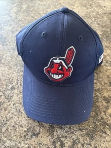 Cleveland Indians OC Sports Cap Hat Adult MLB Adjustable S/M Strap Back BLUE✨ - Picture 1 of 5