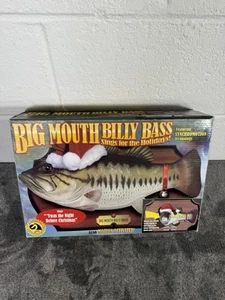Big Mouth Billy Bass 1999 Gemmy Christmas Santa Singing Fish Tested W/ Box - Picture 1 of 4