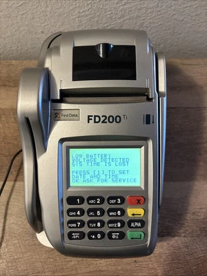 First Data FD200 WiFi Terminal & Check Reader  With Power Adapter - Image 1 of 4