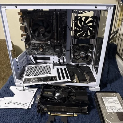 Corsair mid-tower case, white, and used GeForce RTX 2060, in good condition. - Image 1 of 4