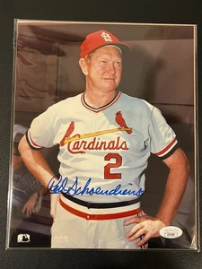 Red Schoendienst Auto Autograph Signed Photograph 8x10 JSA COA Certified - Picture 1 of 2