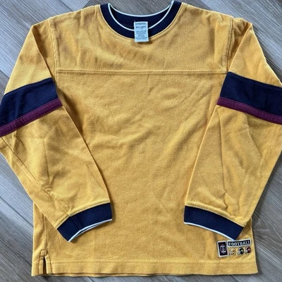 VINTAGE 2001 Gymboree Boys Shirt Rugby Football Sports Yellow Long Sleeve 90s 7 - Image 1 of 4