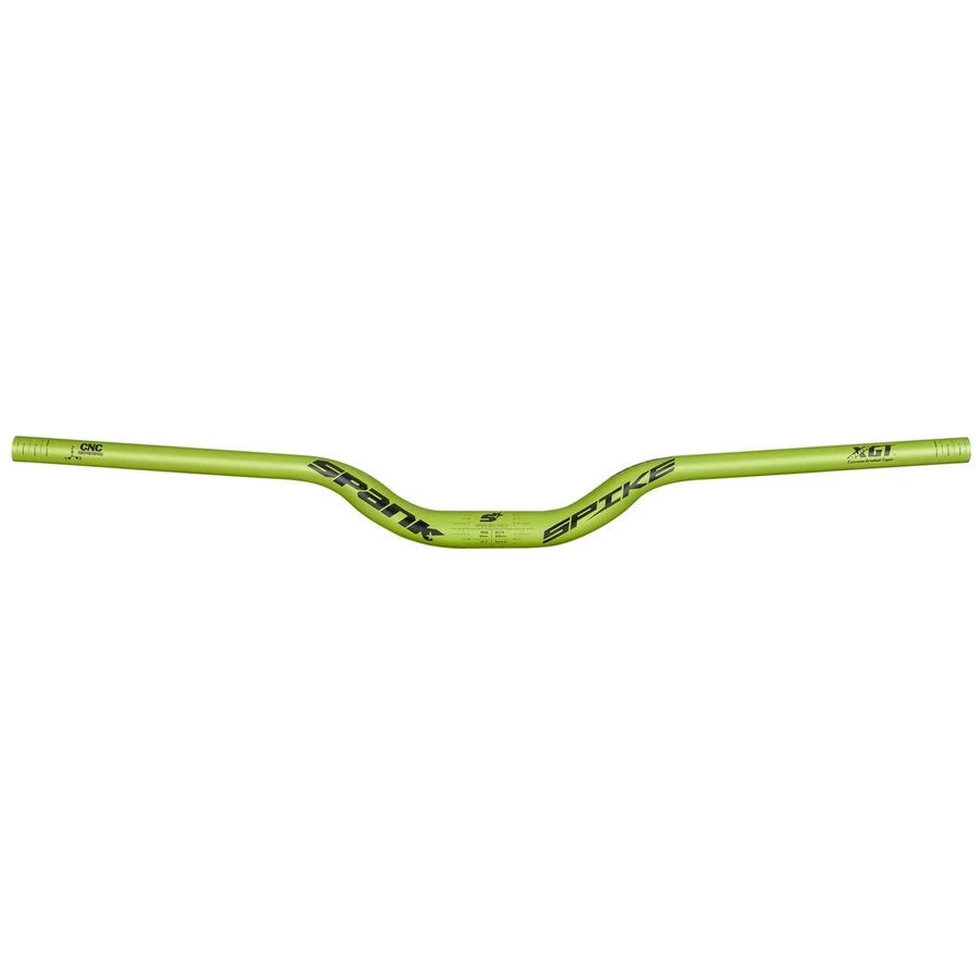 SPANK Spike Race Bars 800mm Wide 50mm Rise 31.8mm Clamp Matte Green
