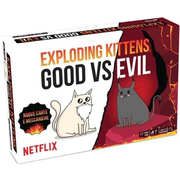 Gioco da tavolo Exploding Kittens Good vs Evil Asmodee 04468