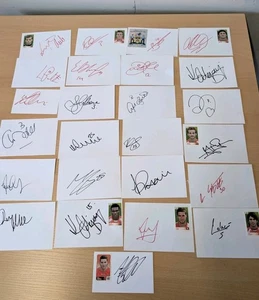 25 X Barnsley Football Club Autographs Signatures Signature White Cards Signed - Picture 1 of 15