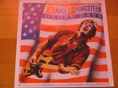 12" BRUCE SPRINGSTEEN UK edition special poster package GLORY DAYS STAND ON IT - Image 1 of 4
