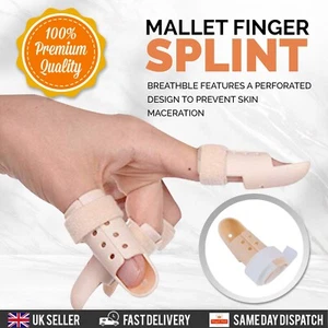 Mallet Finger Splint DIP Trigger Joint Support Brace Protection Fracture Pain - Picture 1 of 7