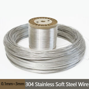 304 Stainless Steel Wire Soft Steel Wire Single Rustproof Durable Φ0.1mm~Φ3mm
