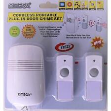 Omega Cordless Plug-In Door Chime Set White 3Pk 17622