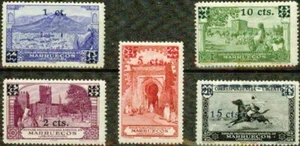 SPANISH MOROCCO–1936– SURCHARGED– VF** - Foto 1 di 1