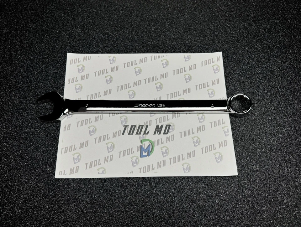 Snap-on Tools USA NEW 1" SAE FLANK DRIVE PLUS 12PT Chrome Combo Wrench SOEX32 - Image 1 of 4