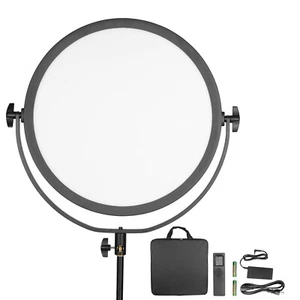 Neewer LED Bi-Color Studio Round Lighting, Ultra Thin Studio Edge Flapjack Light - Picture 1 of 8