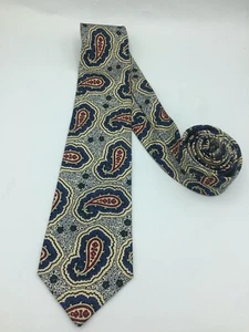 Vintage Faconnable 100% Silk Multi Colored Patterned 57” Tie - Picture 1 of 6