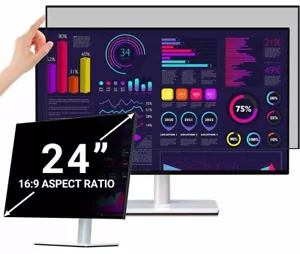 Monitor komputera Filtr ekranu prywatności z 24 calami - zdejmowany antyodblaskowy - Zdjęcie 1 z 6