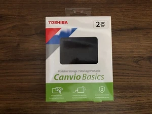 DISCO DURO EXTERNO TOSHIBA CANVIO BASICS 2TB SIN USAR - Imagen 1 de 4