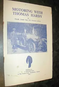 MOTORING with THOMAS HARDY Harold Lionel Voss 1st illus HARDY’S FAVOURITE DRIVER - Picture 1 of 1