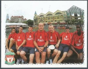 PANINI LIVERPOOL STICKER-2010- #183-LIVERPOOL-PLAYERS IN SINGAPORE - Picture 1 of 1