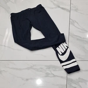 Nike Girls Size L 12-13 Yrs G NSW FAVOURITE GX3 Fit 8/10 Gym Running Leggings  - Picture 1 of 16
