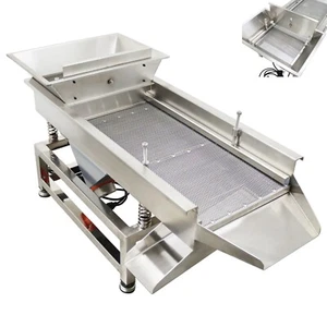 110V 3mm Linear Vibrating Screen Industrial Sifter Electric Sieve Box Two Motor - Picture 1 of 23