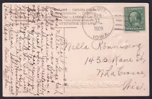 Beloit, Iowa - Lyon Co. DPO (1871-1964) - 1909 PPC Doane 3/3 - Picture 1 of 2