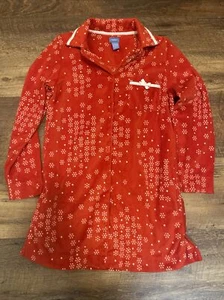 Simply Vera Wang Red white Holiday ￼Soft Fleece Sleep Shirt Nightie Size XS - Picture 1 of 4