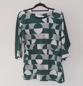 Regatta Womens Geometric Print Short Sleeve Blouse Size 12 - Picture 1 of 8
