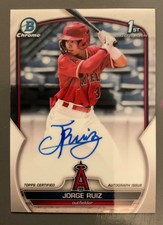2023 Topps Bowman 1st Jorge Ruiz AUTOGRAPHED Rookie Baseball CARD #CPA-JRZ