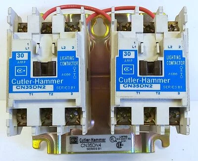 Cutler-Hammer CN35DN4 Series B1 120 V 30 A 4P Single Phase Lighting Contactor - Image 1 of 4