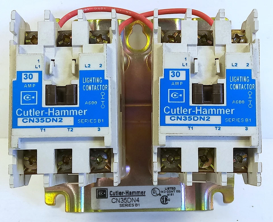 Cutler-Hammer CN35DN4 Series B1 120 V 30 A 4P Single Phase Lighting Contactor - Image 1 of 4