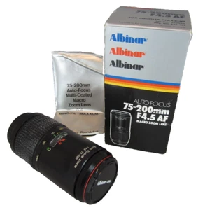Albinar Autofocus 75-200mm F4.5 AF Macro Zoom Lens for Minolta Maxxum Camera - Picture 1 of 8