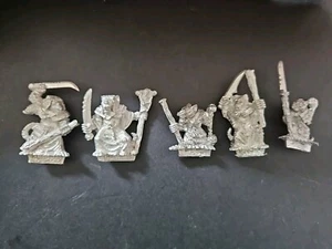 Warhammer Fantasy Citadel & Marauder Lot 5 Figures Skaven Metal 1980s/90s - Picture 1 of 11