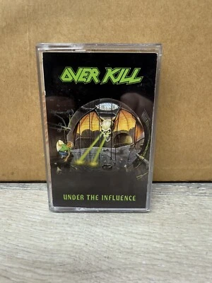 OVERKILL Cassette Tape UNDER THE INFLUENCE 1988 80s Metal Thrash MEGAFORCE - Image 1 of 4