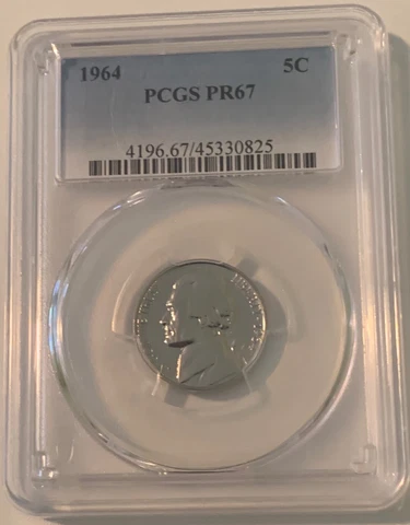 1964 Jefferson Nickel - PCGS Graded PR67 Cover