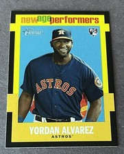 Yordan Alvarez 2020 Topps Heritage New Are Performers #2 Rookie RC Astros