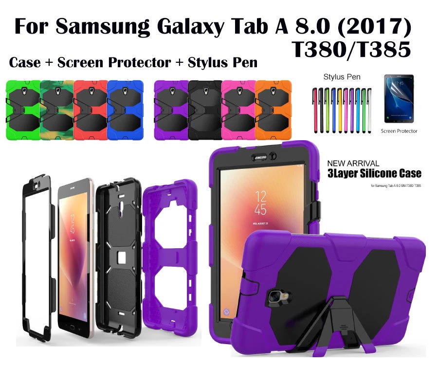 Heavy Duty Shock Proof Survivor Case For Samsung Galaxy Tab A 8.0" T380/T385 - Image 1 of 1