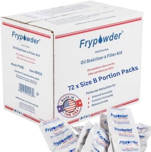 MirOil P36B 72 x size B Portion Packs (240ml Each) Fry Powder Oil Stabilizer ... - Picture 1 of 1