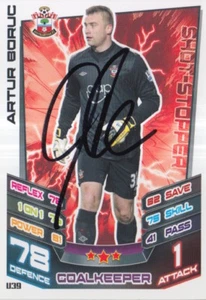 ARTUR BORUC HAND SIGNED SOUTHAMPTON MATCH ATTAX CARD 12/13. - Picture 1 of 1