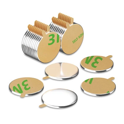 Neodym Magnete selbstklebend | Klebemagnete | Supermagnete zum kleben rund  - Bild 1 von 2