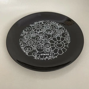 TAKASHI MURAKAMI x ComplexCon Skulls & Flower Plate Black One Size Dish RARE NEW - Picture 1 of 4