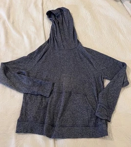Athleta Girl Pullover Large (12) hoodie ribbed Blue/gray - Picture 1 of 4