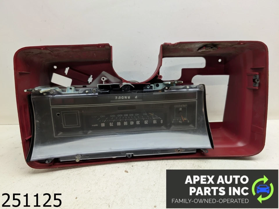 OEM 1979 Chevrolet El Camino 3.9L Speedometer Gauge Cluster Red Foto 1 de 4