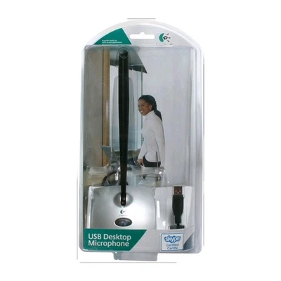 Logitech USB Desktop Microphone 980186-0403 NEW SEALED Noise Cancelling PC Mac V - Image 1 of 2