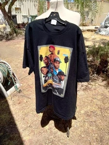 West Coast Legendary Rappers Graphic TShirt 3XL 2-Pac Snoop Ice-Cube Black - Picture 1 of 5