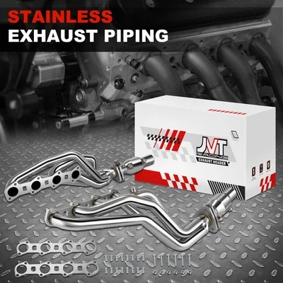 Kit de colector de cabezal de escape tubo largo 4-1 con reductor para 99-03 Ford F150 5,4 L V8 Foto 1 de 4