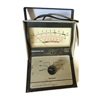 Vintage Peerless Model 220 - Electrical System Analyzer (80A 600A 3V 32V) - Image 1 of 2