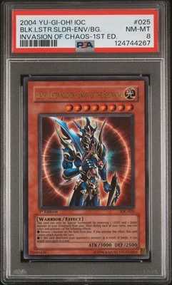 YuGiOh Black Luster Soldier Envoy of the Beginning IOC-025 1st PSA 8 NM-MT - Image 1 of 2